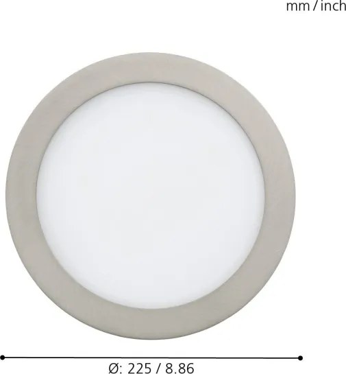 Eglo 33317 - LED RGBW stmievateľné zapustené stropné svietidlo FUEVA-C LED/15,6W/230V pr. 22,5 cm