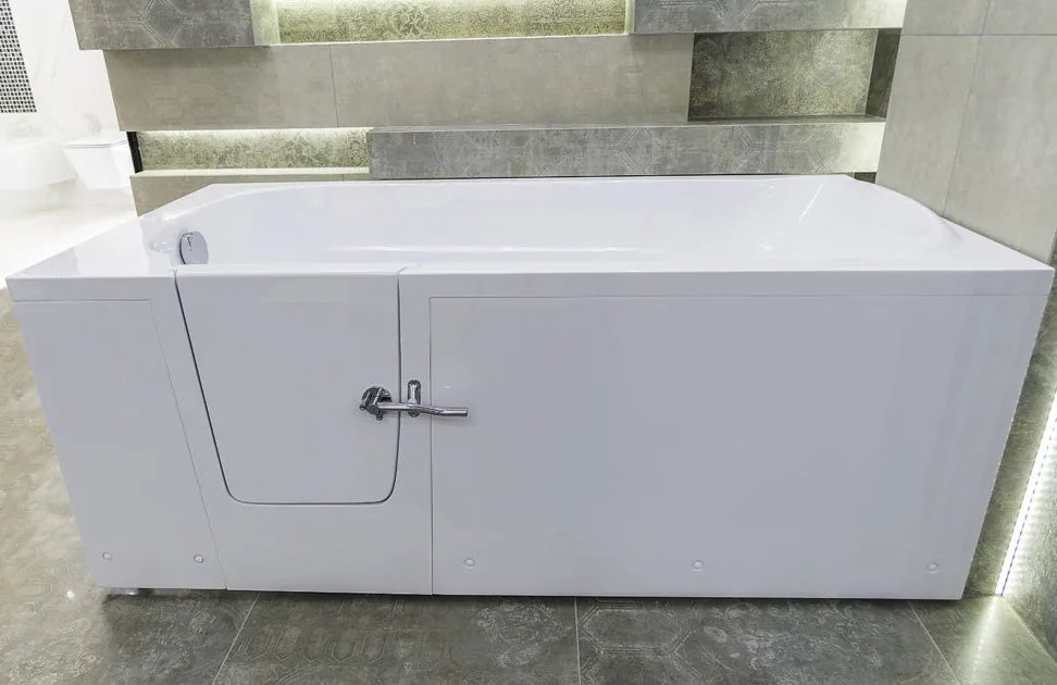 Bezbariérová vaňa SENIOR 170x76cm Biela - dvierka v ľavo
