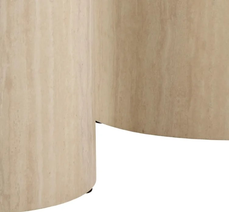 Sada 2 ks odkládacích stolků DICE béžový kámen