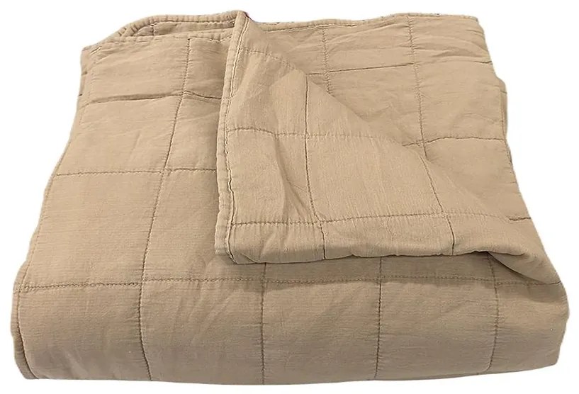 Prikrývka na posteľ Juni 170x220 béžová Merkury Home