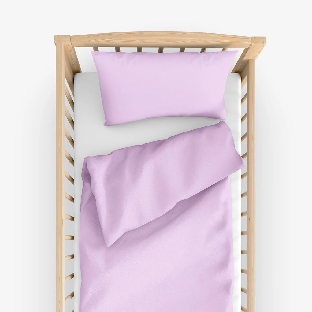 Goldea detské bavlnené obliečky do postieľky - orgovánové 90 x 130 a 40 x 60 cm