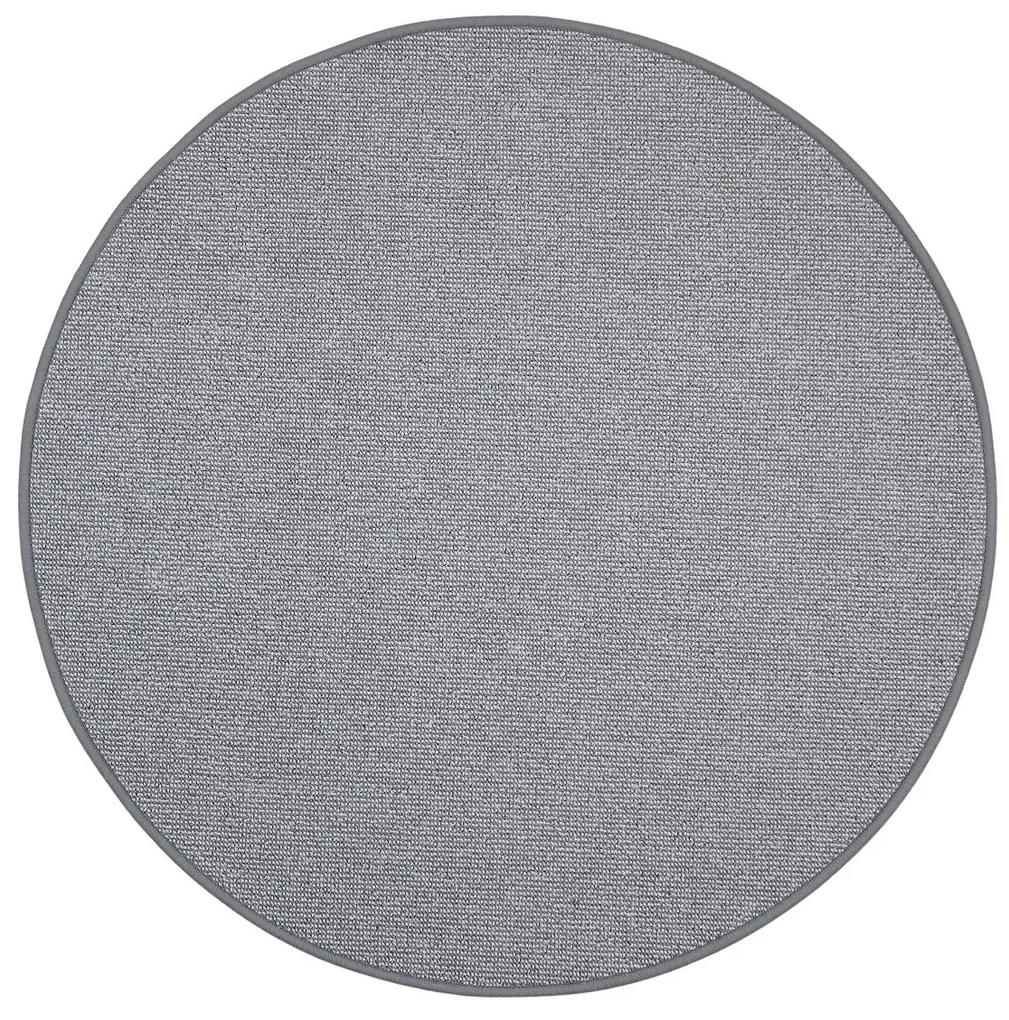 Vopi koberce Kusový koberec Porto sivý kruh - 200x200 (priemer) kruh cm