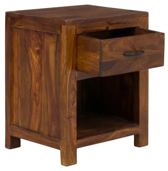furniture-nabytek.cz - Masívny nočný stolík Palison z palisandru, lakovaný, hnedý