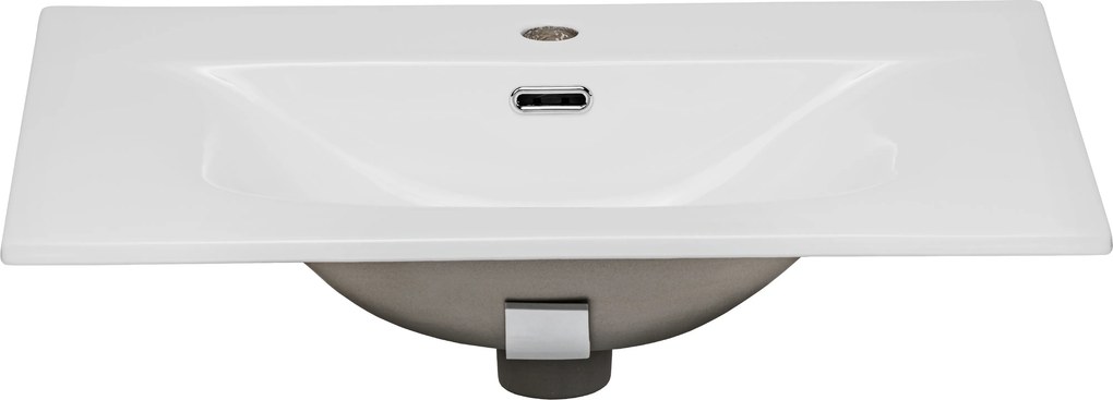 Comad Nábytkové keramické umývadlo SKY 60/DP-8099, 61x46 cm, biela lesklá