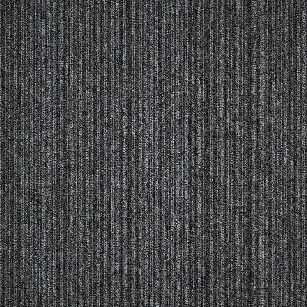 Tapibel, Kobercový štvorec Coral Lines 60345-50 šedo-čierny 50 x 50 cm, chodba / predsieň