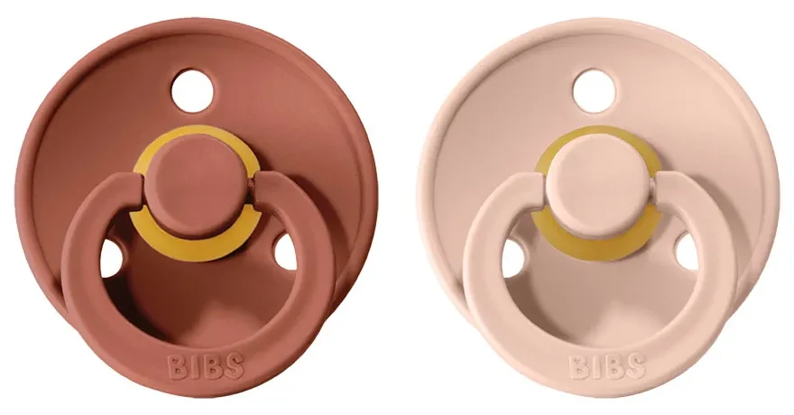 BIBS Colour cumlíky, kaučuk 2ks - veľkosť 3 - Woodchuck Blush