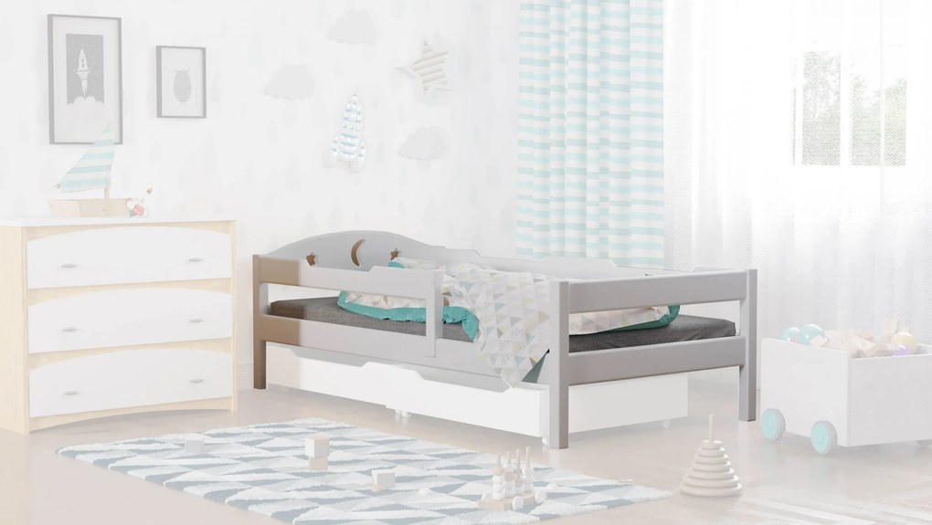 LU Detská posteľ OLIVA Farba: Biela, Rozmer: 140x70