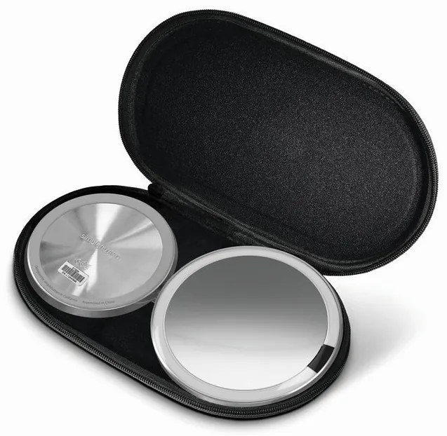 Cestovné zrkadlo Simplehuman, nerez