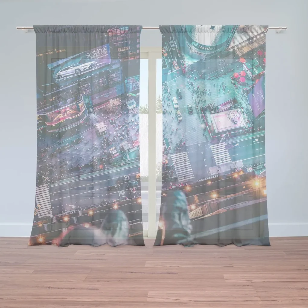 Sablio Záclony Pohľad z výšky: 2ks 150x250cm