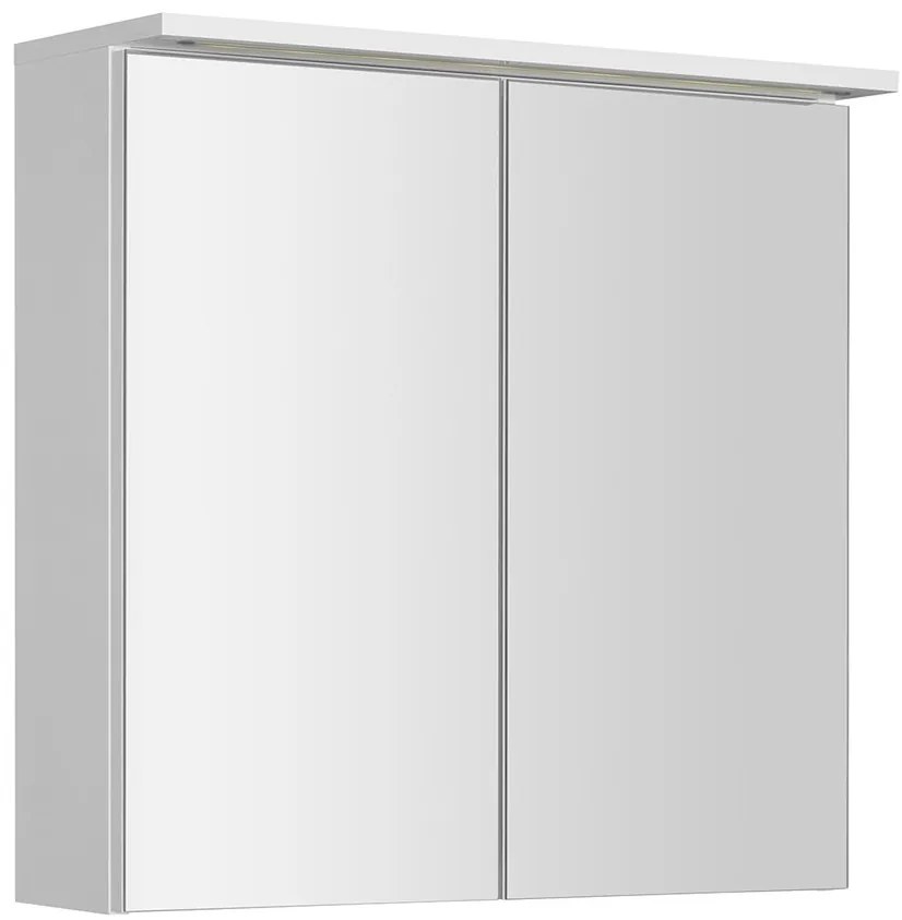 Aqualine Aqualine, KAWA STRIP Galérka s LED osvetlením 70x70x22cm, biela, WGL70S