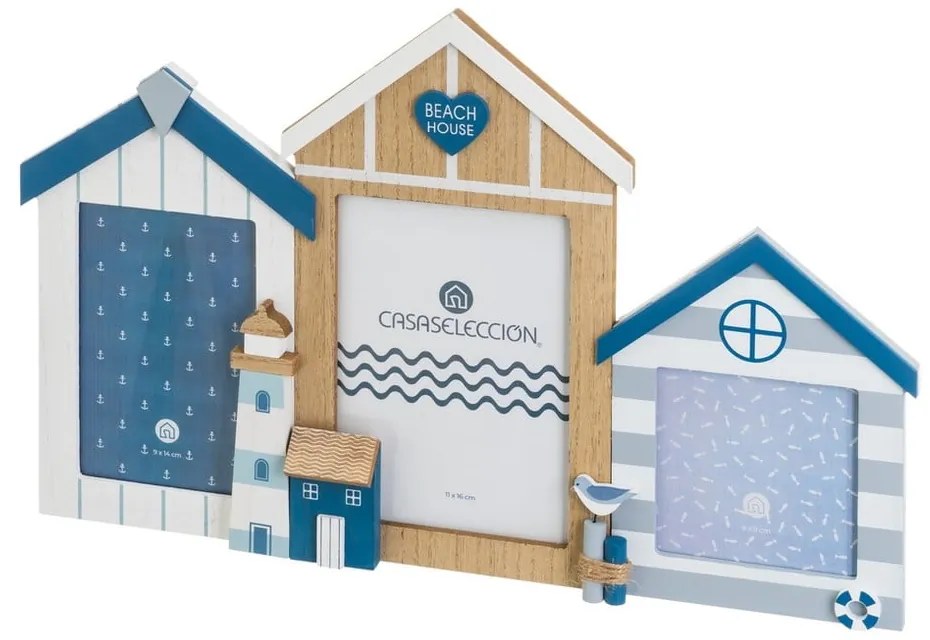 Sklenený rámček na stenu 43x27 cm Houses – Casa Selección