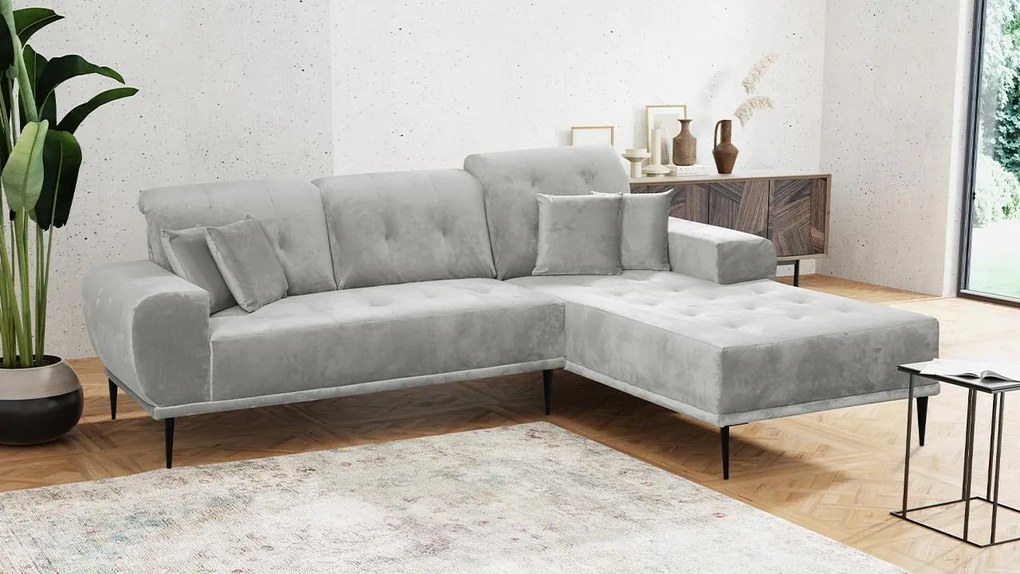 Rohová pohovka Huguk, Farby: Luxo 6601, Strana: ľavá