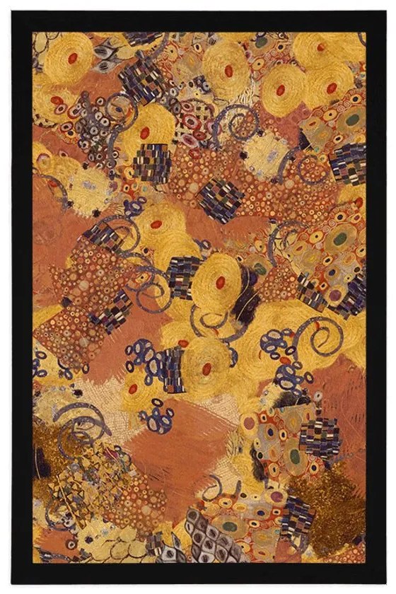 Plagát abstrakcia inšpirovaná G. Klimtom - 60x90 white