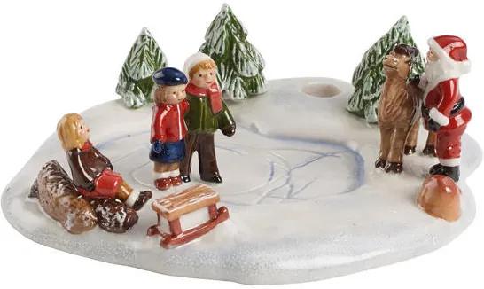 Svietnik, deti na ľade Mini Christmas Village
