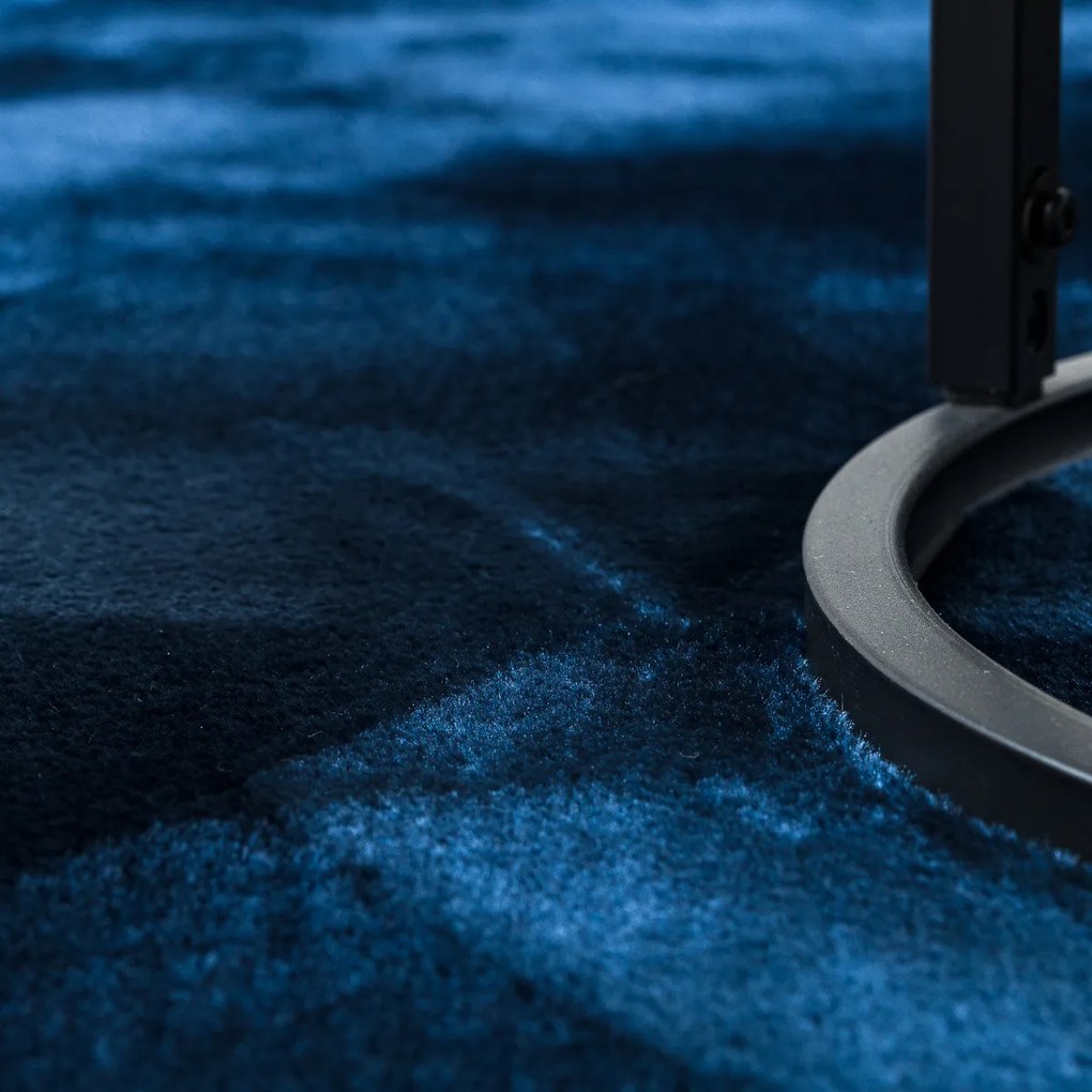 Dywany Łuszczów, Kusový koberec Visco Rabbit Dark blue 10 kruh, 160x160 (priemer) kruh, modrá, detská izba