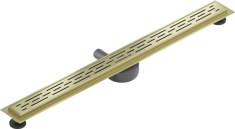 Mexen Flat 360° M01 sprchový žľab 80 cm, zlatá matná, 1A20080-40