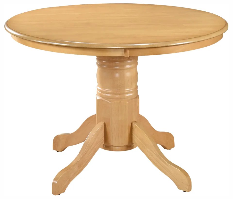 Jedálenský stôl, okrúhly, dub svetlý, priemer 106 cm, TABLOS