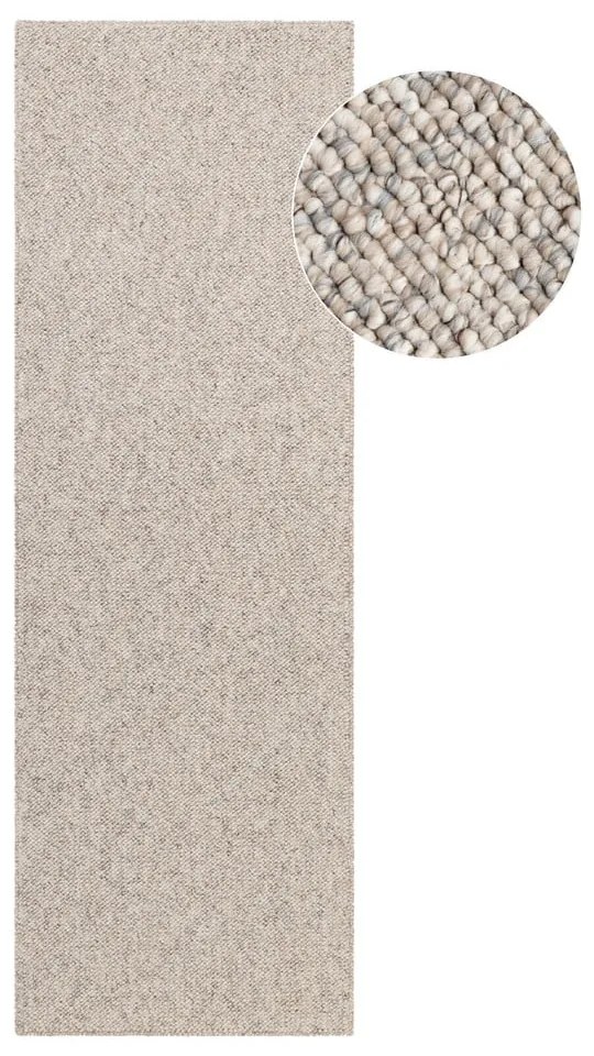 Sivokrémový prateľný behúň 80x240 cm Rocco Dark Cream – Elle Decoration