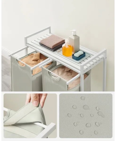 Kôš na prádlo REX biely