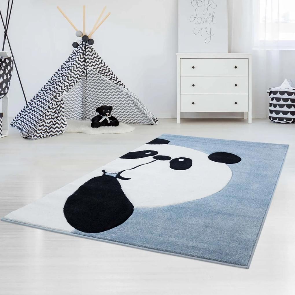 Dekorstudio Detský koberec BEAUTY modrá panda Rozmer koberca: 80x150cm