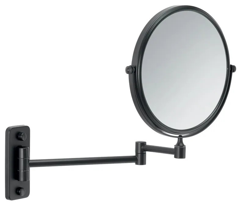 Gedy Gedy, GAIA závesné kozmetické zrkadlo, priemer 180mm, obojstranné, čierna, CO202414