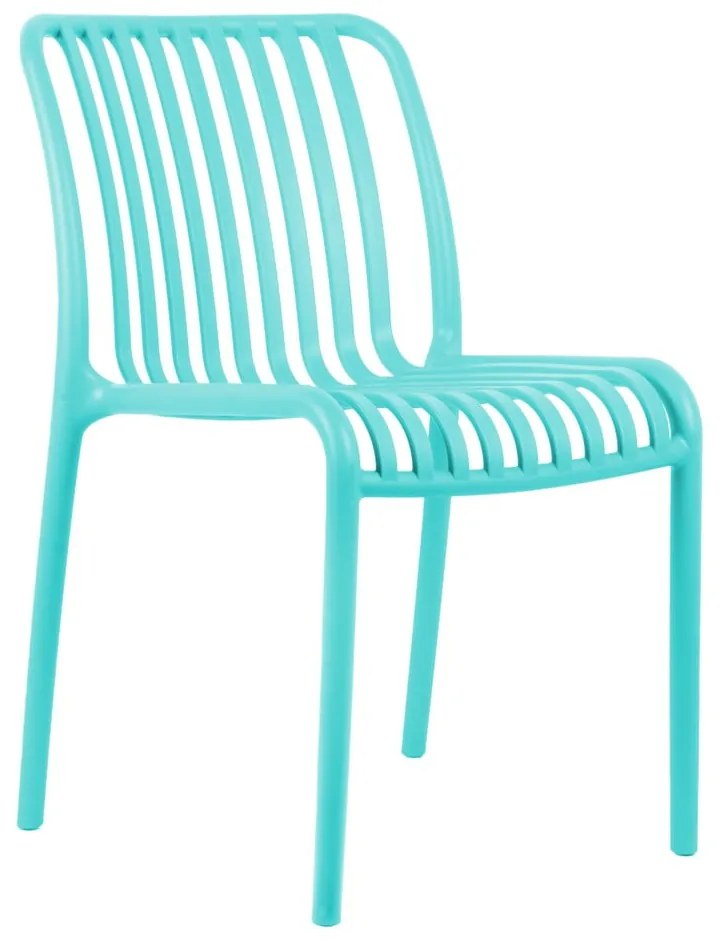 Tyrkysová plastová jedálenská stolička Glee – Leitmotiv