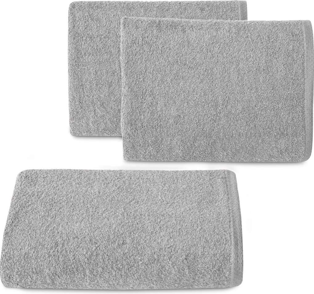 FROTÉ UTERÁK SMOOTH SADA 3KS 50X100 CM SIVÁ