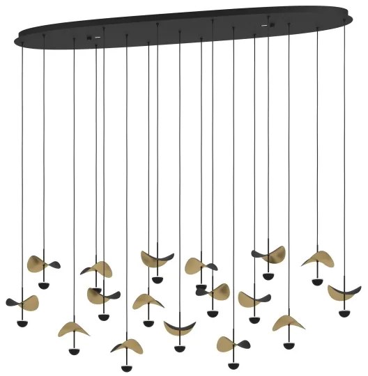 Eglo 390343 - LED Stmievateľný luster na lanku DRACERA 17xLED/2,3W/230V 3000K