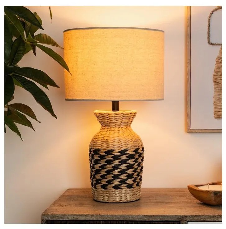 Atmosphera - Stolná lampa MENA 1xE27/40W/230V vodný hyacint