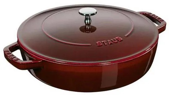 STAUB CHISTERA panvica na pečenie so samotesniacim vekom 24 cm/2,4 l grenadína