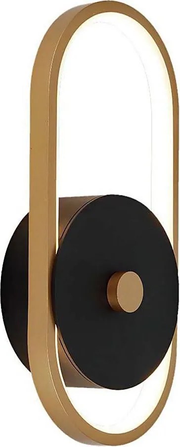 LED Vonkajšie nástenné svietidlo LED/15W/230V IP54 3000K mosadz