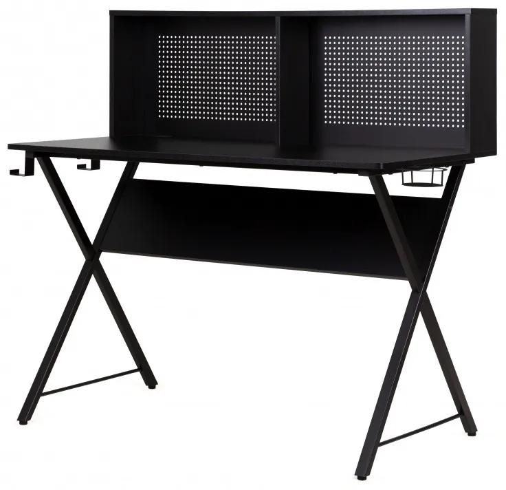 Hector Písací stôl s magnetickou tabuľou Giani 137 cm čierny