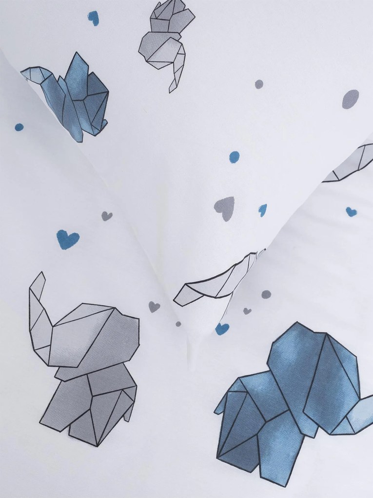 Bavlnená obliečka na vankúš Renforcé 40 × 40 cm - Slony