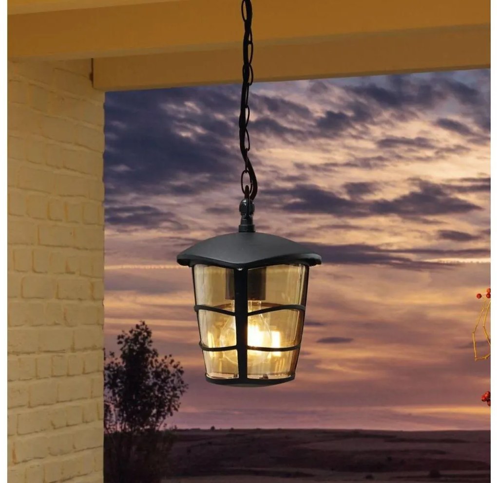 Eglo 93406 - Vonkajší LED luster ALORIA 1xE27/8,5W/230V IP44