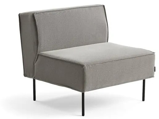 Kreslo COPENHAGEN PLUS, látka, šedohnedá