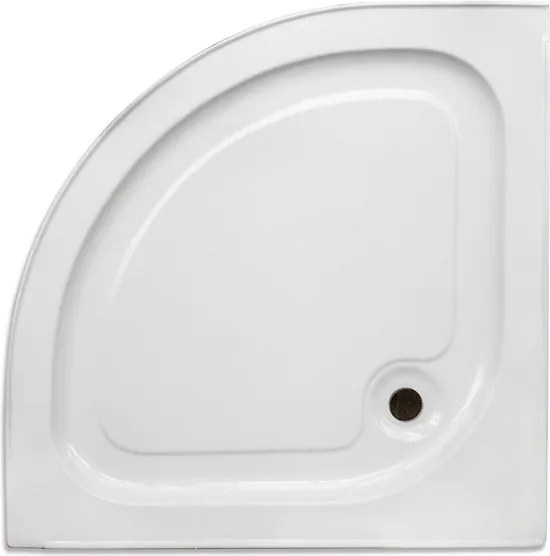 Roltechnik Outlet Štvrťkruhový sprchový kút AVILES + vanička ROTH-Variant: rozmery: 80x80 cm - (AVILES/80x80 - 4000660), ROTH-Profily: profily: biela…
