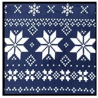 Dekorstudio Vianočná obliečka na vankúš Nordico - modrá