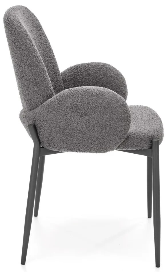 Jedálenská stolička K477 sivá