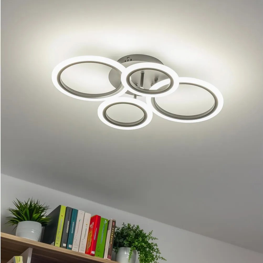 Brilagi - LED Stmievateľný prisadený luster ORBITS LED/50W/230V 3000-6500K antracit + DO