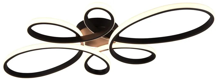 Čierne LED stropné svietidlo 45.5x83 cm Fly – Trio