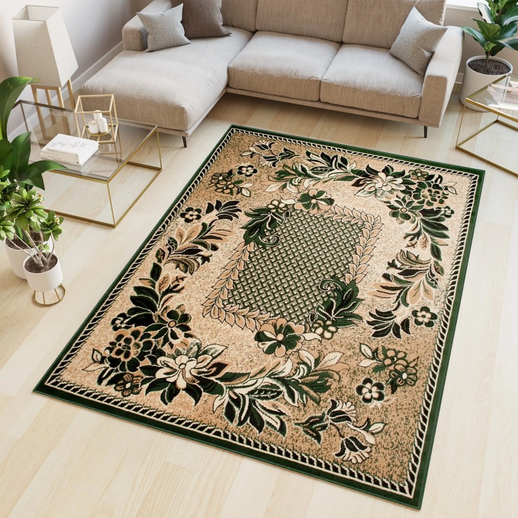 Koberec 7192C DARK BEIGE ATLAS PP GREEN Veľkosť: 80x200cm