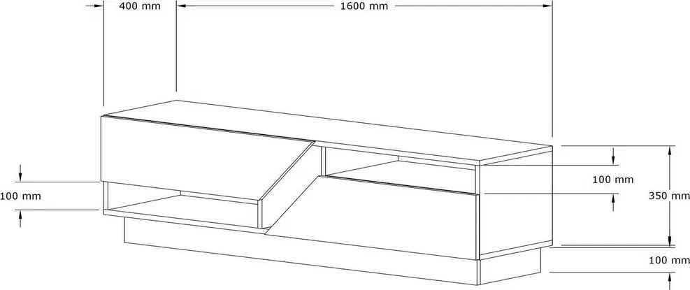 Koza Travertine TV stolík