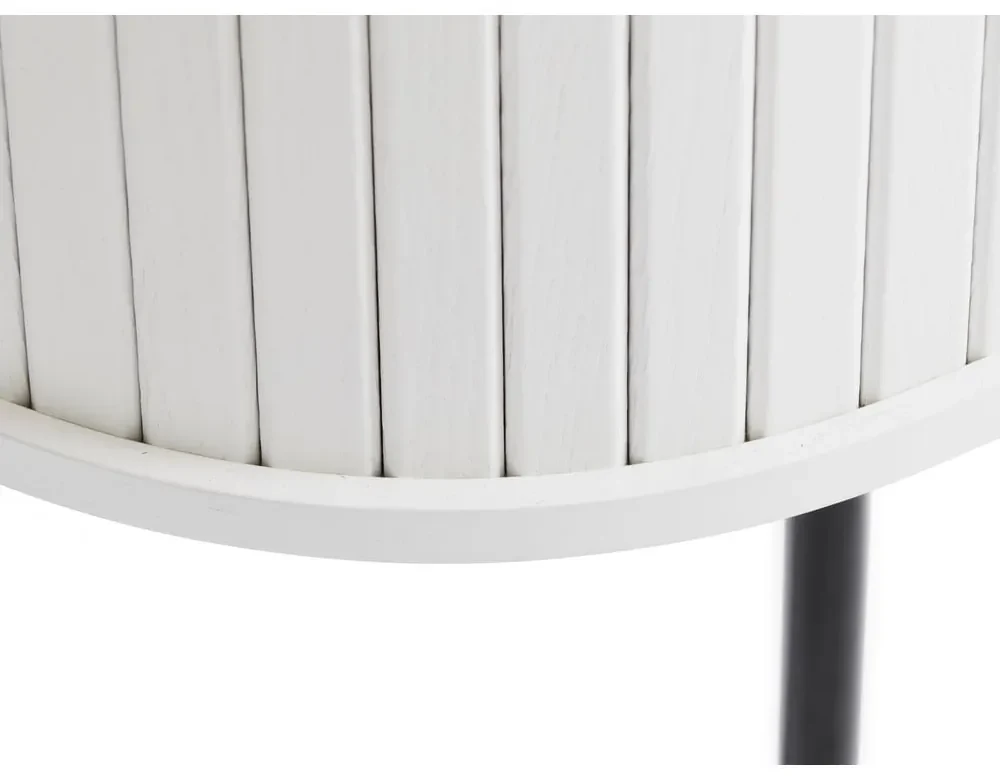 Biely TV stolík 120x56x40 cm Nola – Unique Furniture