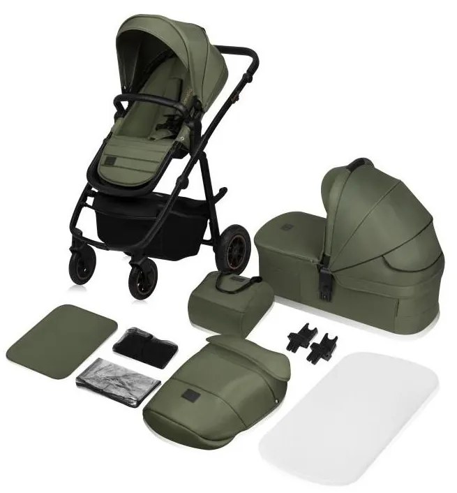Lionelo - Kombinovaný kočík 2v1 AMBER PLUS Green Forest