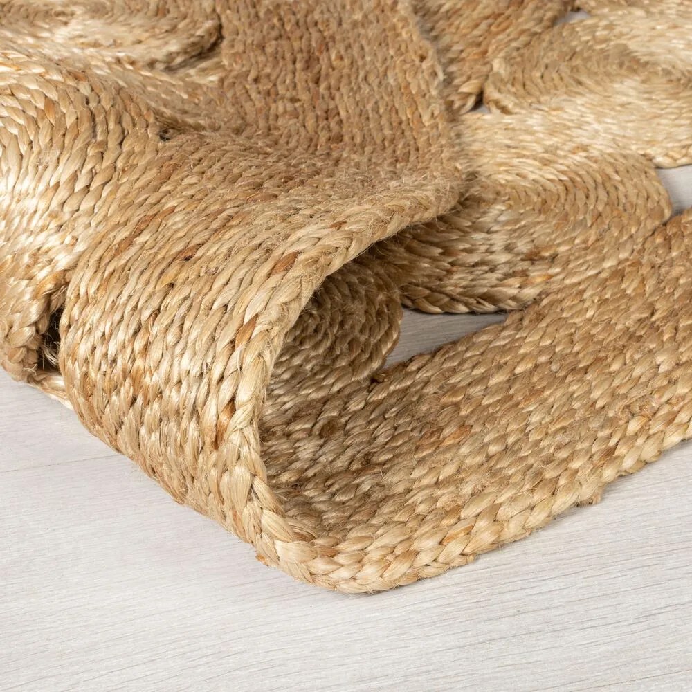 Flair Rugs koberce Kusový koberec Jute Arya Natural kruh - 150x150 (priemer) kruh cm