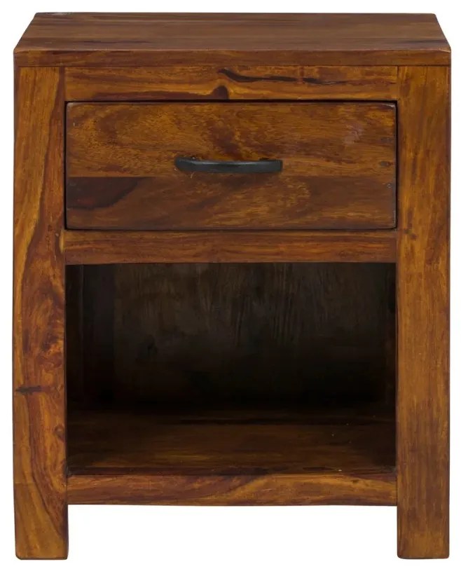 furniture-nabytek.cz - Masívny nočný stolík Palison z palisandru, lakovaný, hnedý