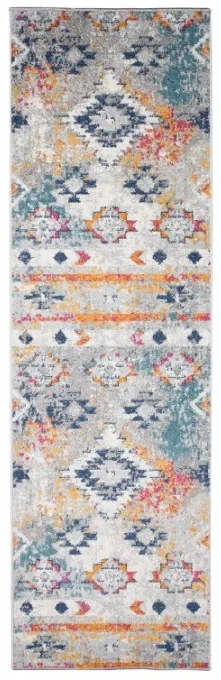 Behúň LAZUR G003A biely / tmavomodrý - Výpredaj