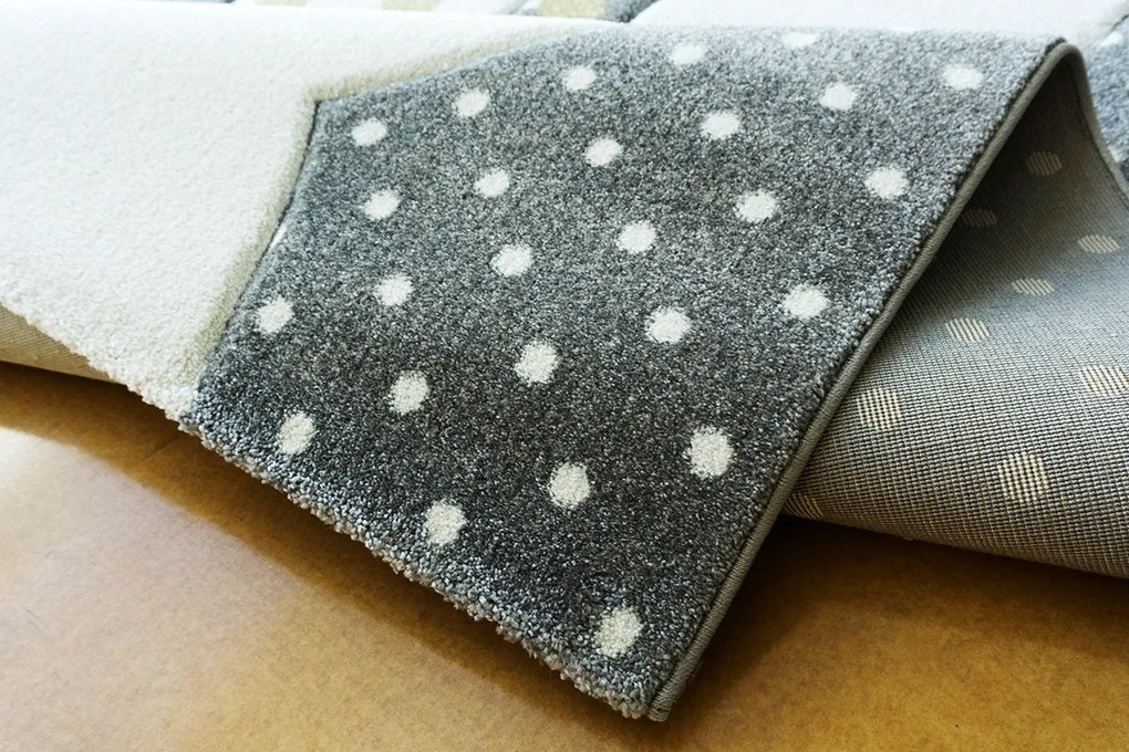 BE Koberec Smart Kids 22414 GREY – sivý obdĺžnikový Rozmer: 160x230 cm