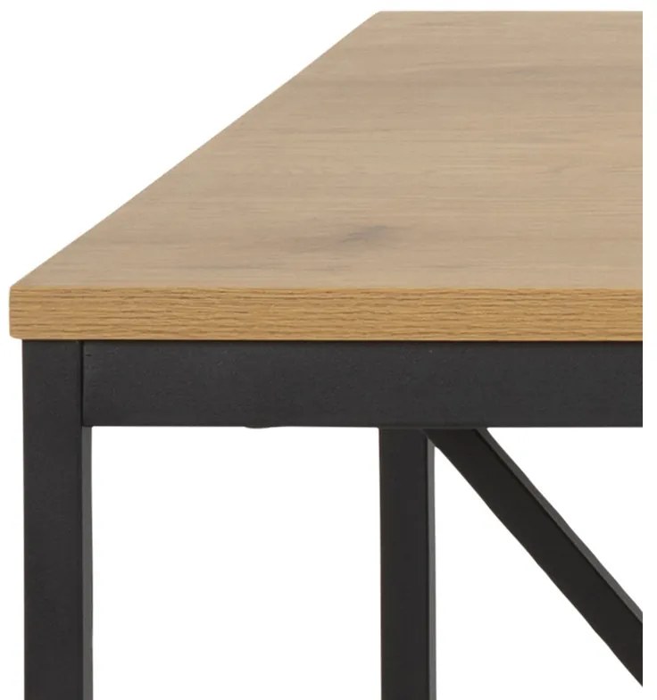 Jedálenský stôl Naja 180 cm dub - čierny