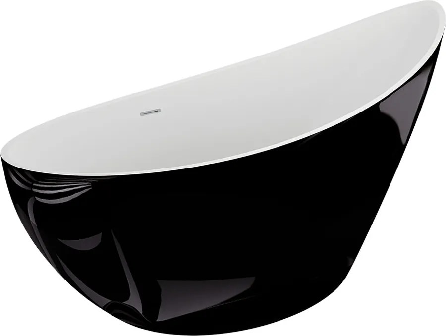Polimat Akrylátová voľne stojaca vaňa Zoe 180x80 POLIMAT-Rozmery: 180x80, POLIMAT-Farba vane: Biela / granat